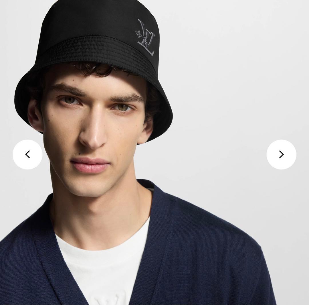 【極美品】ルイ・ヴィトン　M7725M バケットハット・LV スマッシュ レイン