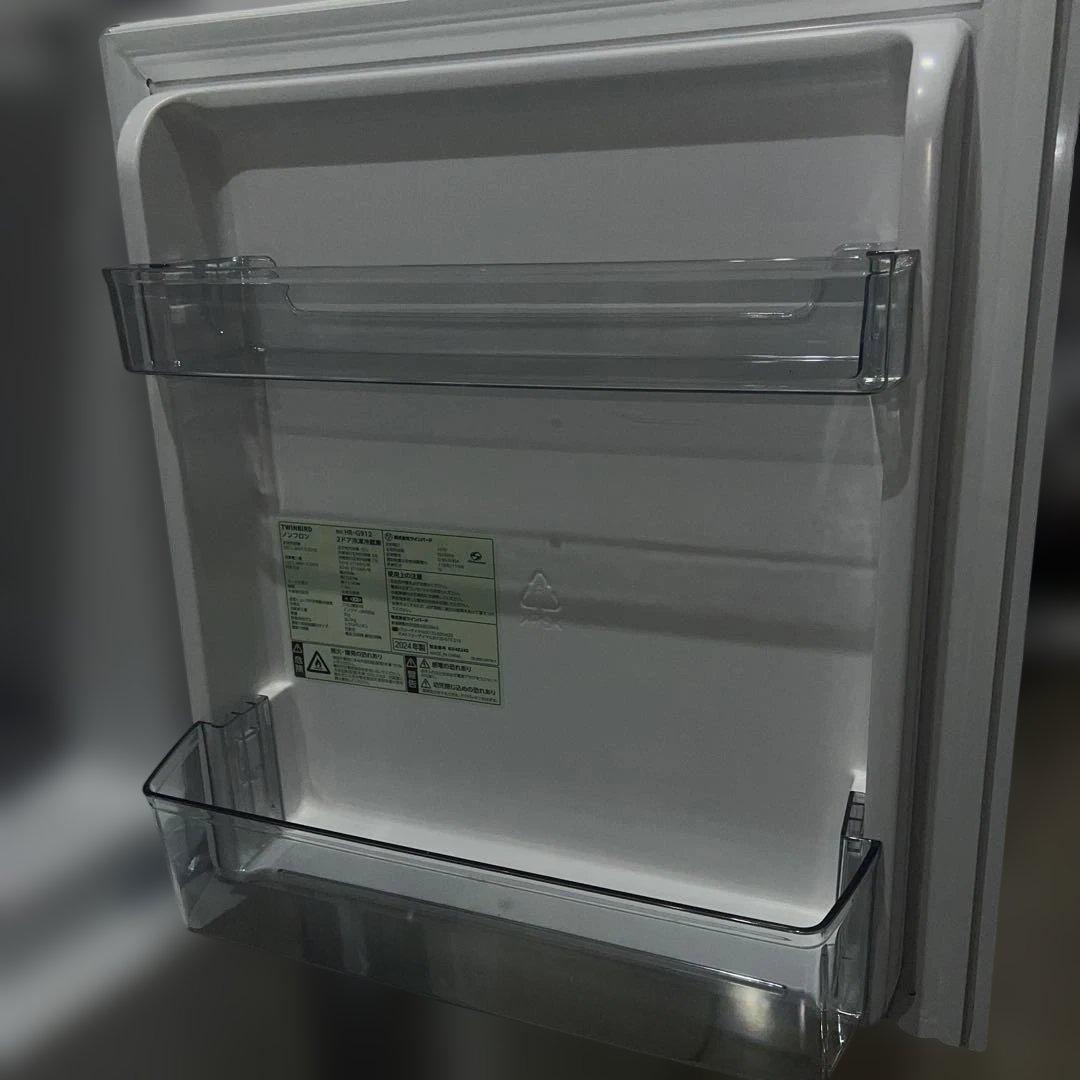 ⭐︎ほぼ新品/冷蔵庫ガラス扉/洗濯機 コンパクト設計/ホワイト2点セット/お買い得