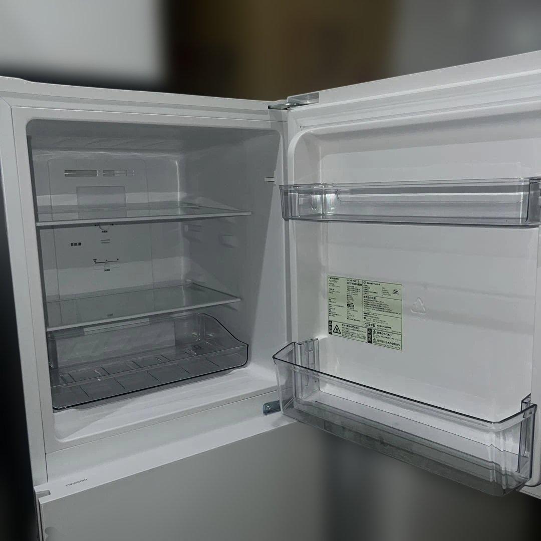 ⭐︎ほぼ新品/冷蔵庫ガラス扉/洗濯機 コンパクト設計/ホワイト2点セット/お買い得