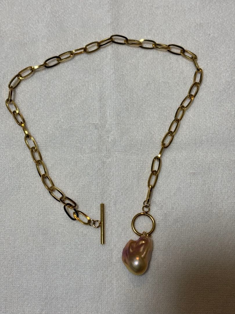 新品　LARICA バロックパール　チョーカー　ゴールド　ネックレス