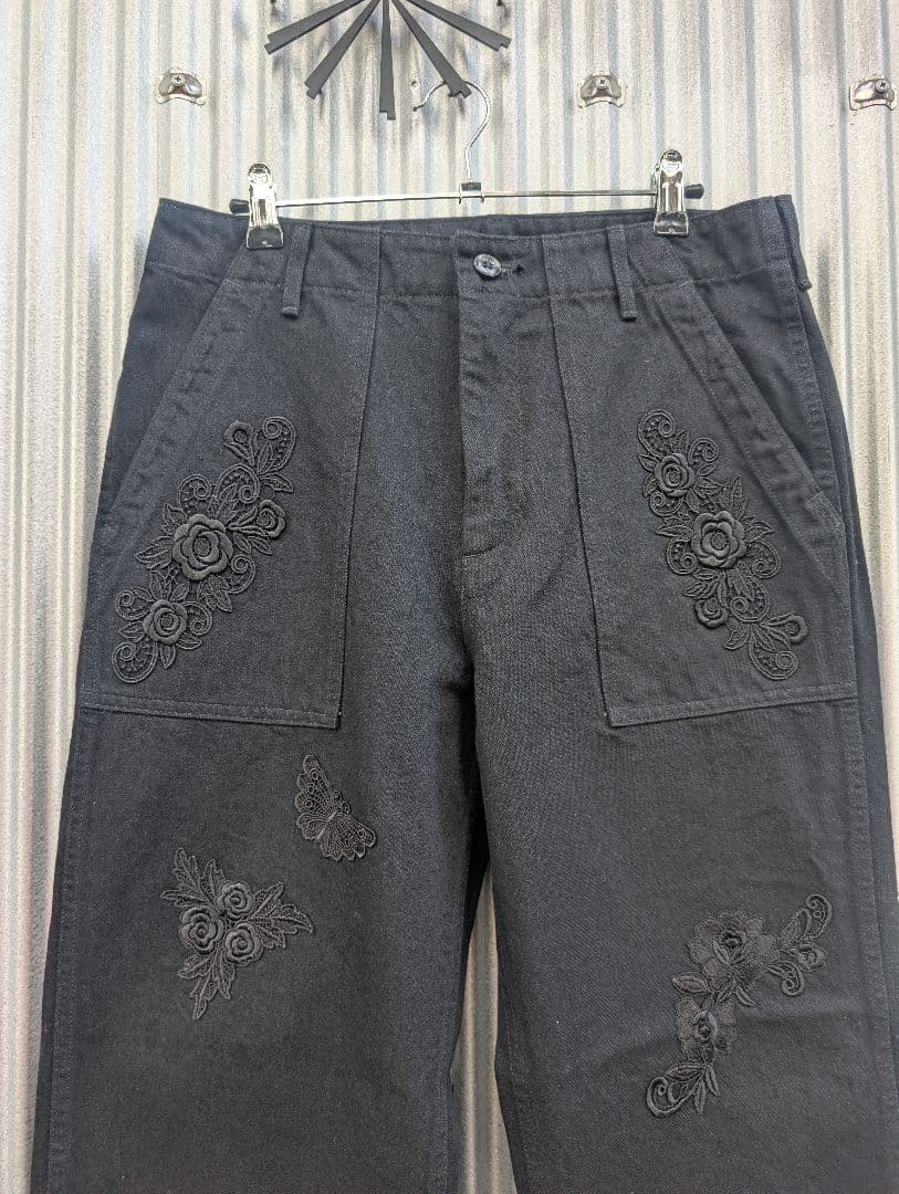 パンツ TUITACI LACE PATCH DENIM BAKER BLACK