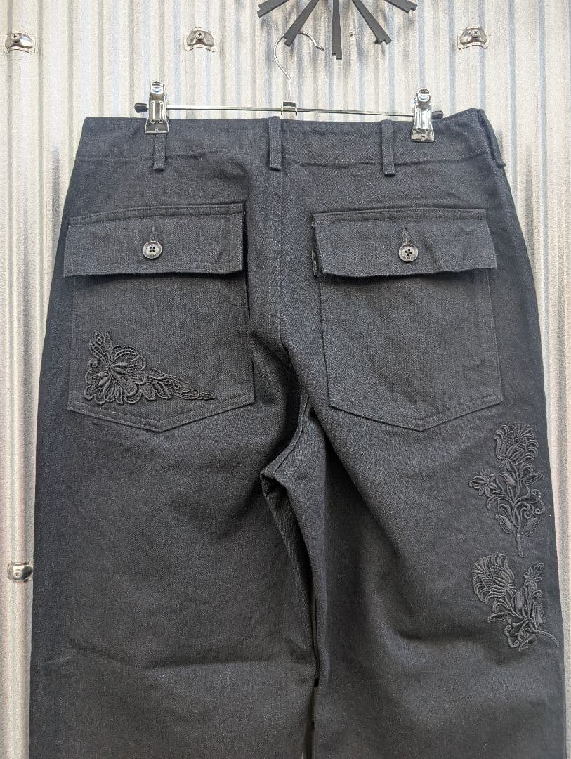 パンツ TUITACI LACE PATCH DENIM BAKER BLACK