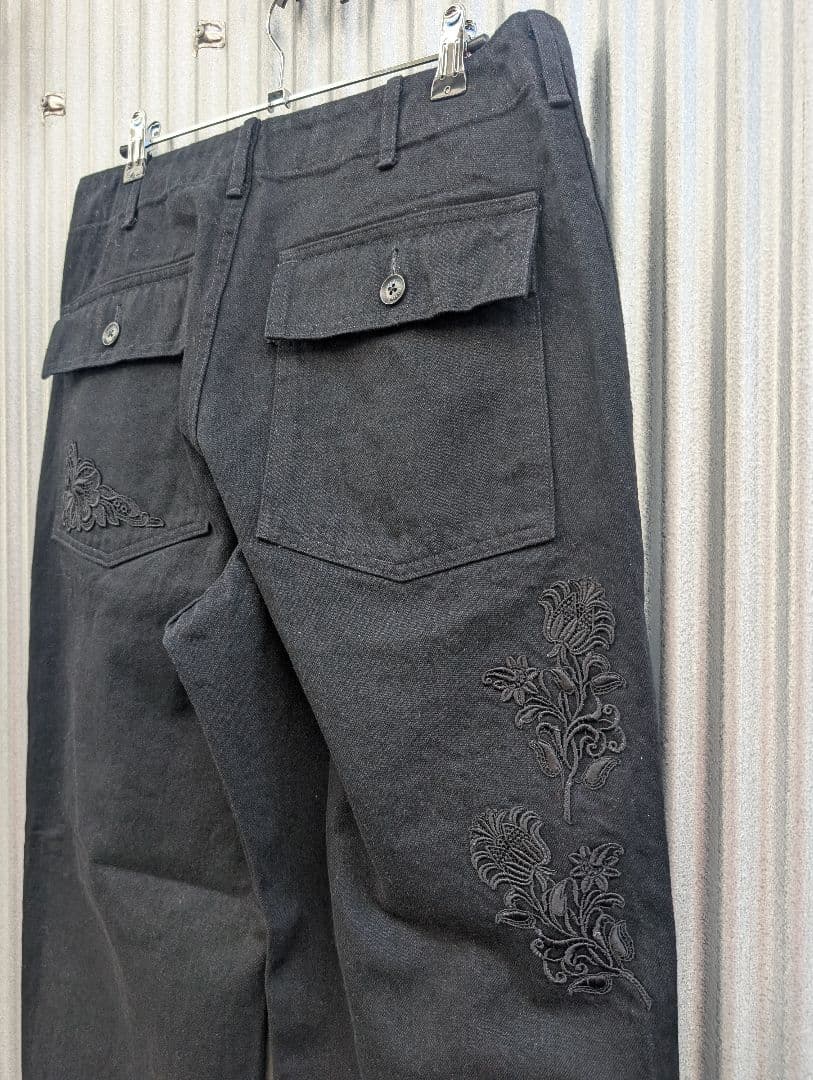 パンツ TUITACI LACE PATCH DENIM BAKER BLACK