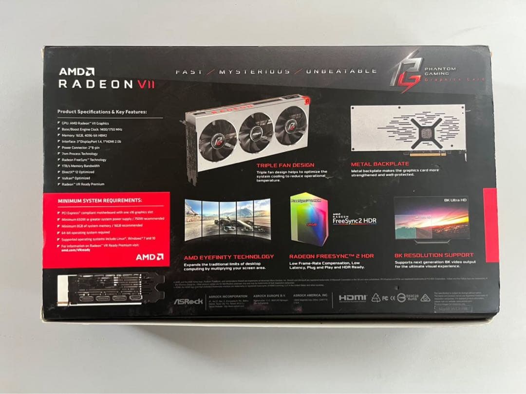 ASRock Radeon Ⅶ グラフィックボード