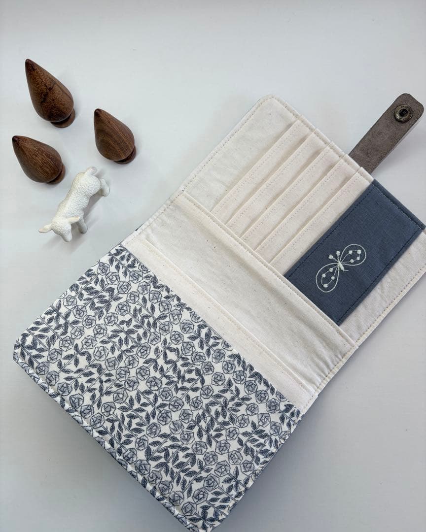 ミナペルホネン☆コンパクトウォレット☆手帳ケース☆ハンドメイド