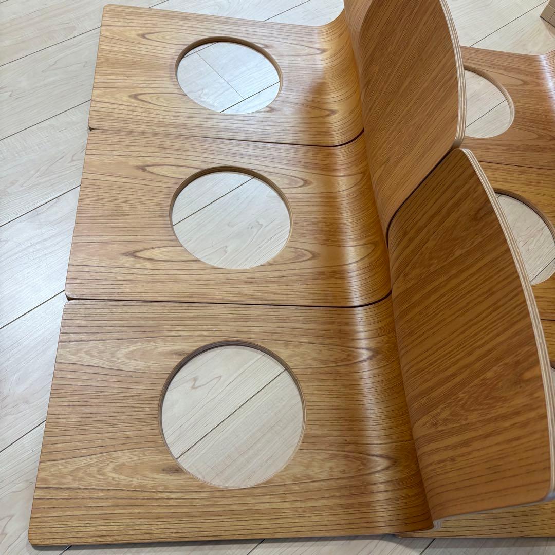 美品 天童木工 木製 曲木 座椅子 6脚セット TENDO