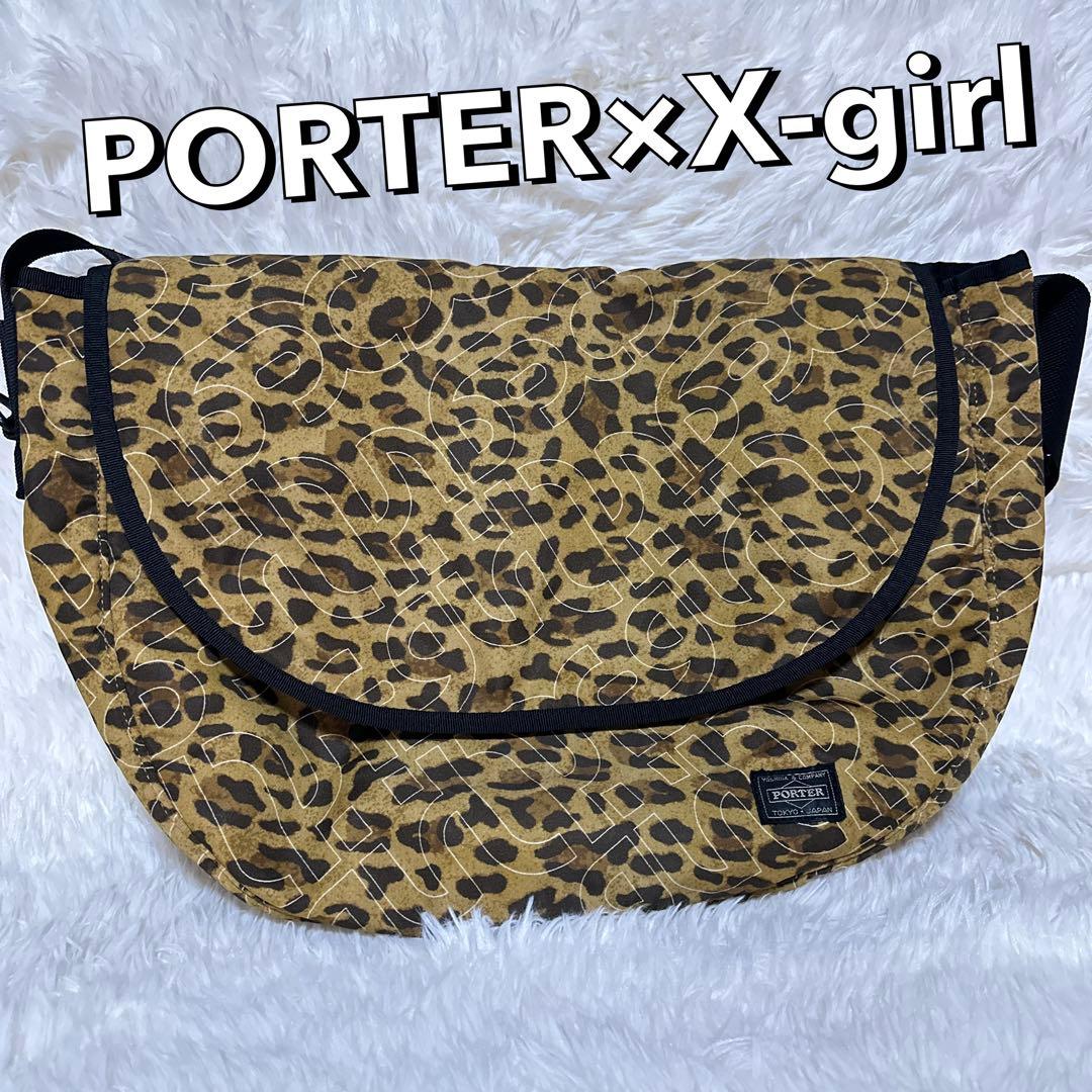 【PORTER×X-girl】別注メッセンジャーバッグ レオパード