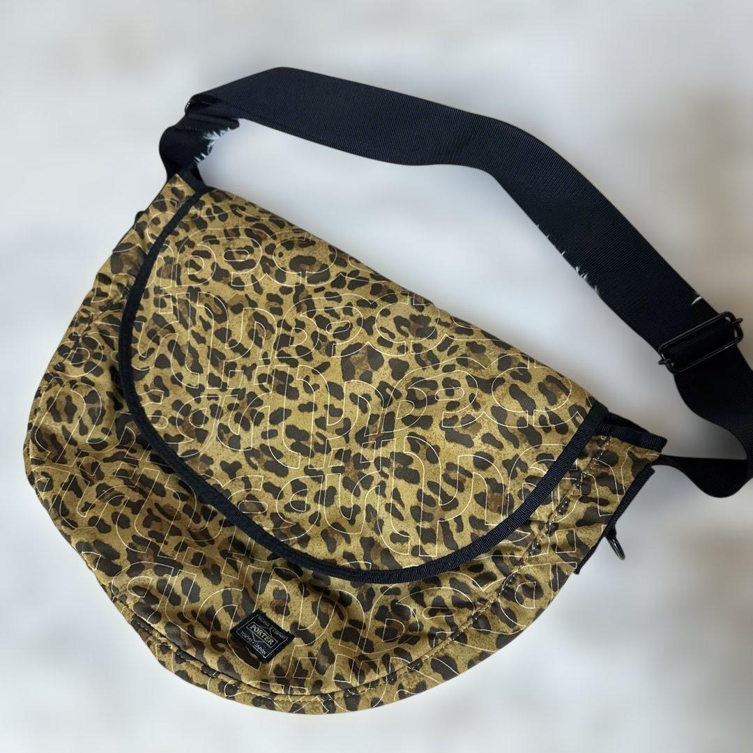 【PORTER×X-girl】別注メッセンジャーバッグ レオパード