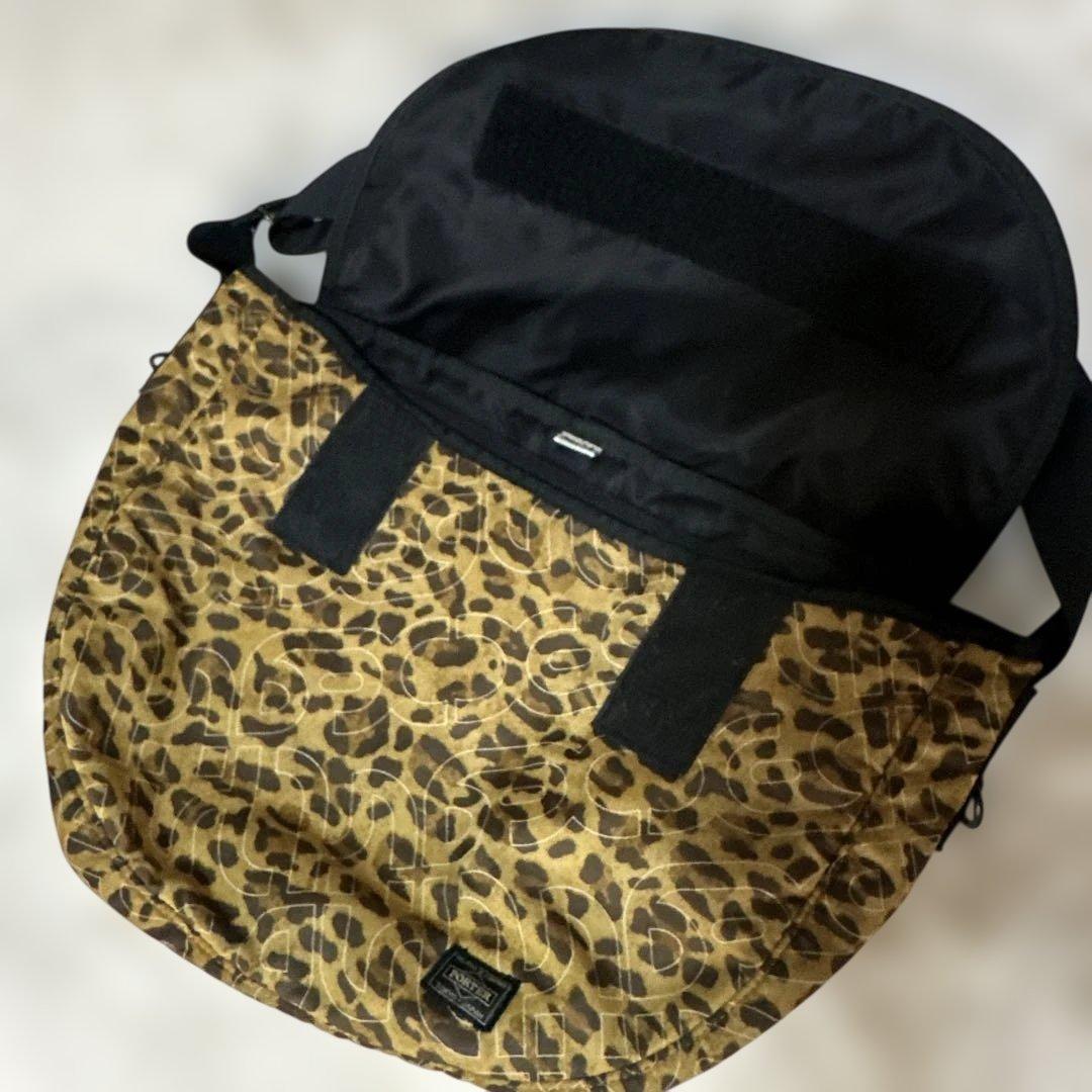 【PORTER×X-girl】別注メッセンジャーバッグ レオパード