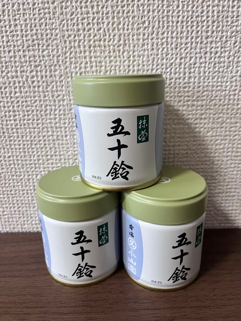 丸久小山園抹茶　五十鈴40g缶　3個セット