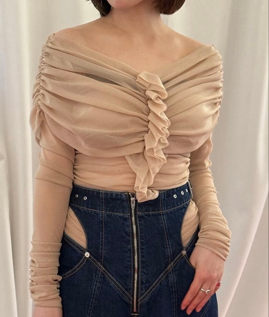 FETICO ボディースーツ　ベージュ