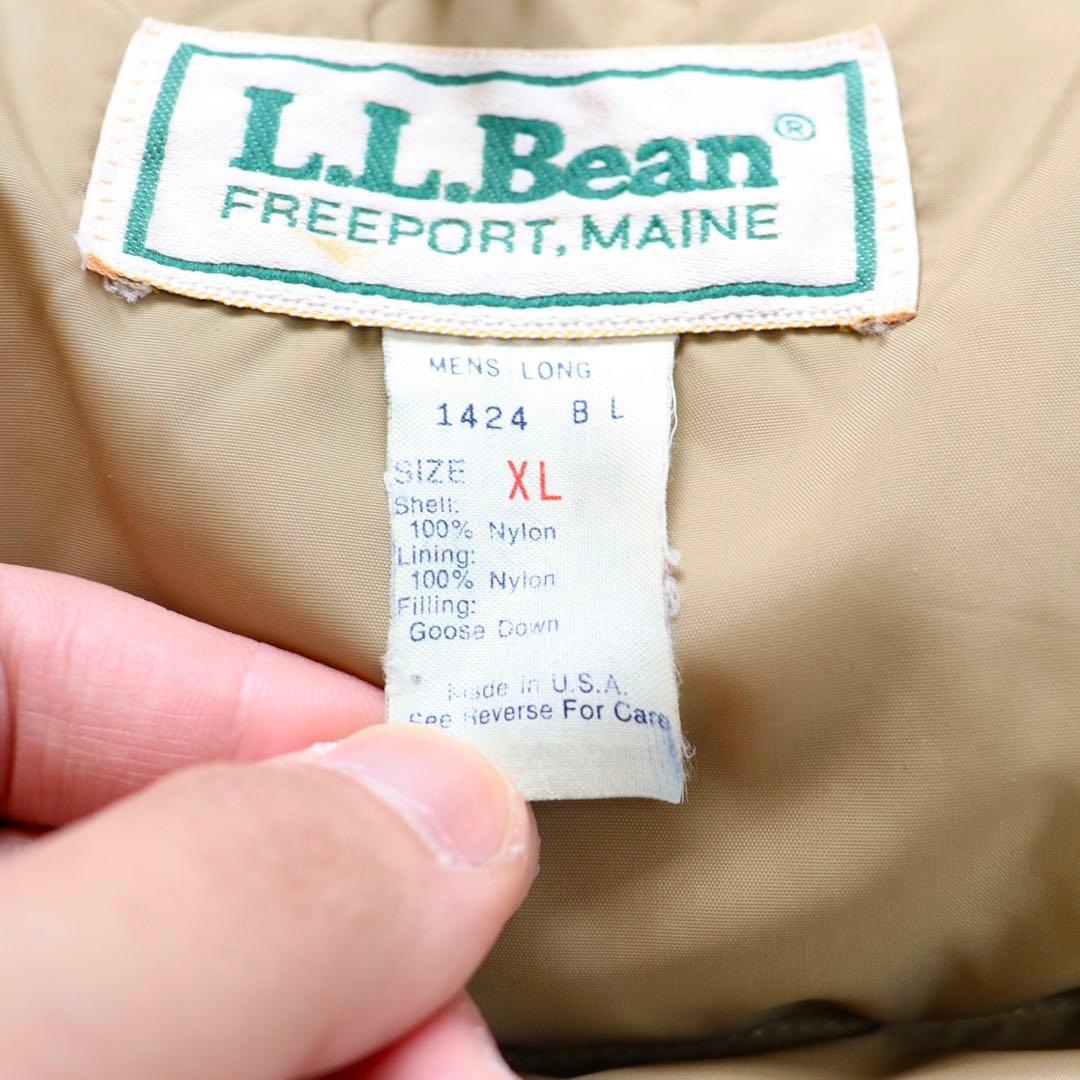 レアカラー USA製80s L.L. Bean エルエルビーン ダウンベストXL