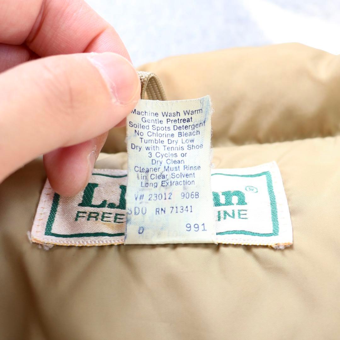 レアカラー USA製80s L.L. Bean エルエルビーン ダウンベストXL