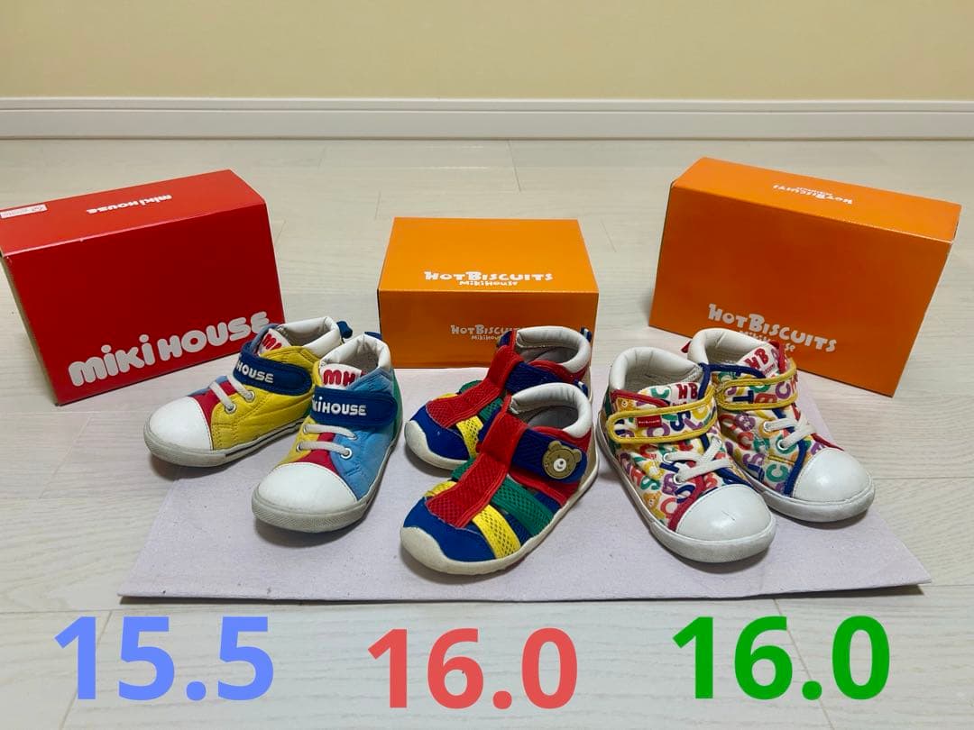 mikiHOUSE・HOT BISCUITS 靴　サンダル　15.5 16.0