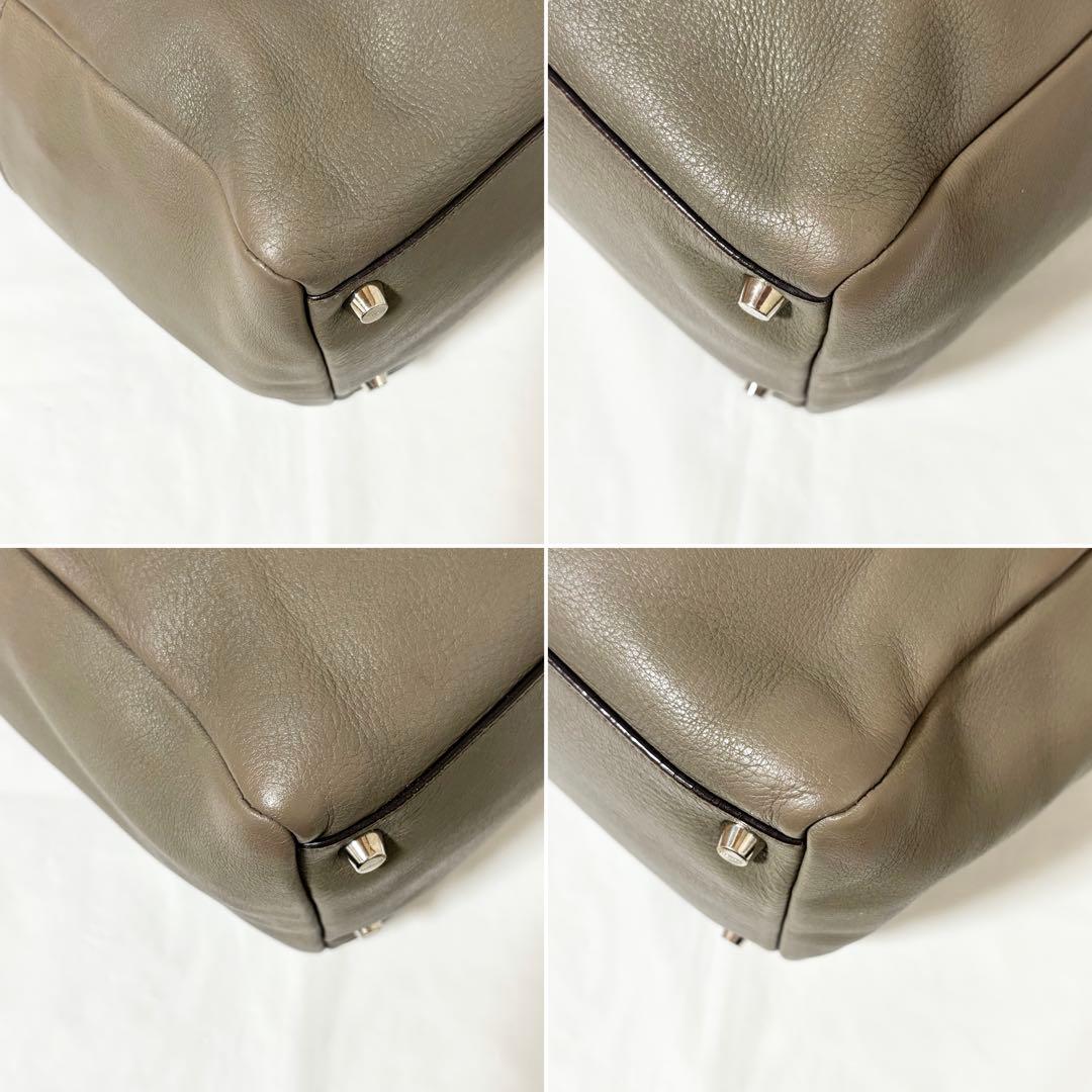 JIL SANDER・レザー 無地 ハンドバッグ手提げ鞄 保存袋付き