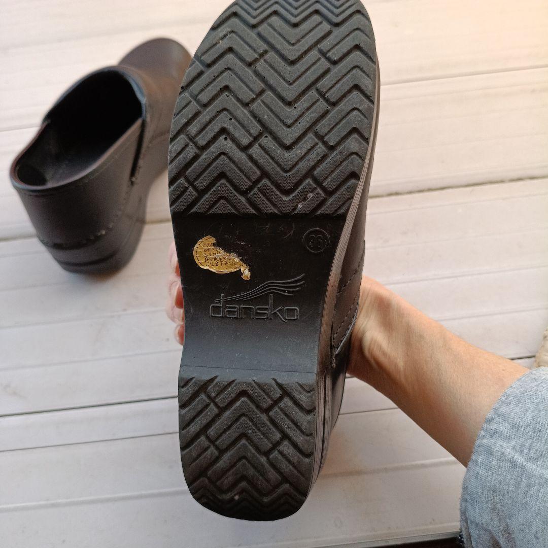 DANSKOダンスコ ブラック クロッグサンダル36