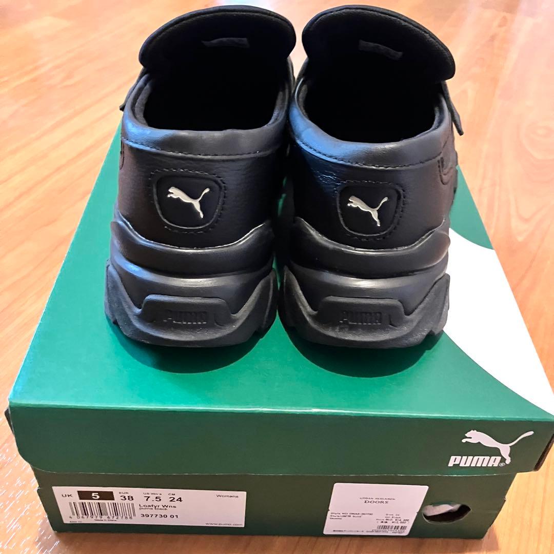 【美品】Puma ウィメンズ ローファー ブラック　24.0