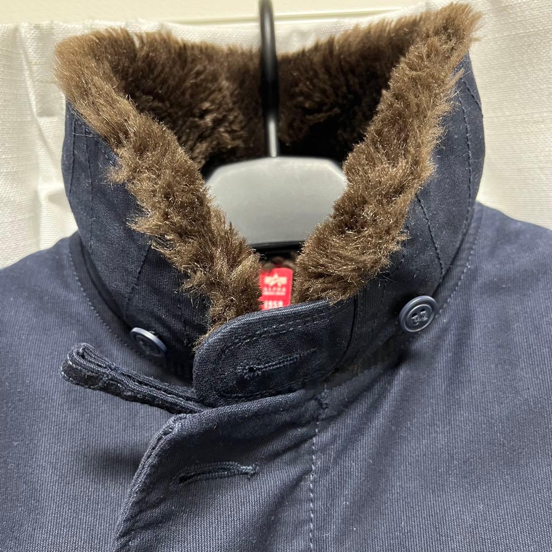 ALPHA INDUSTRIES N-1デッキジャケット ネイビー 状態良好 M