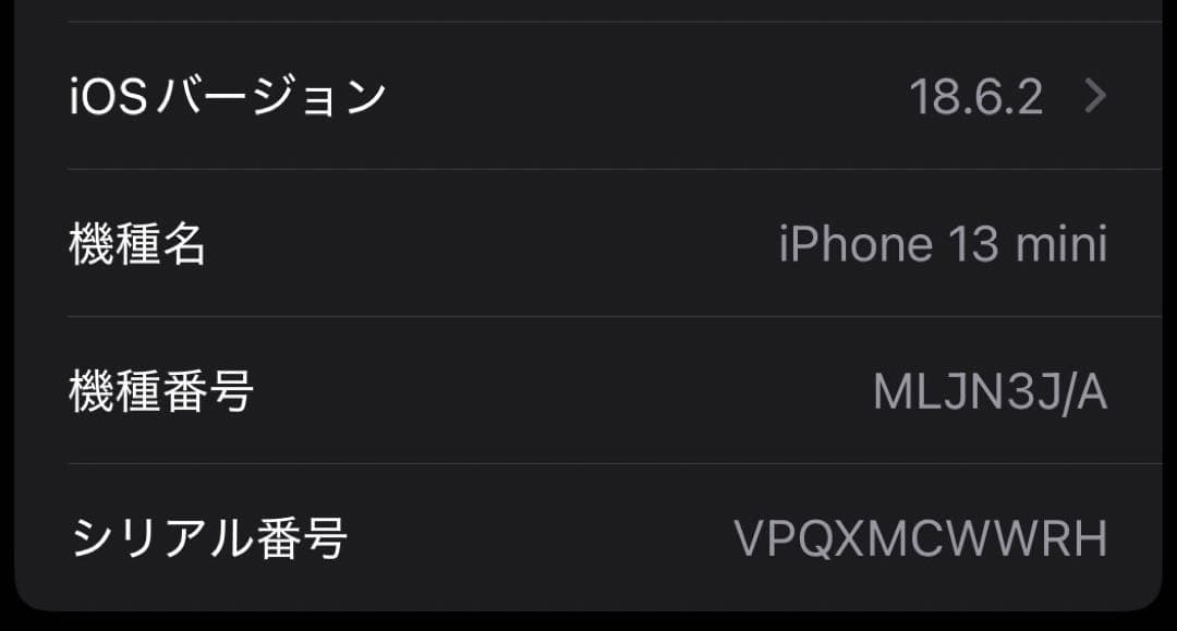 iPhone 13 mini ミッドナイトブルー 256GB SIM FREE