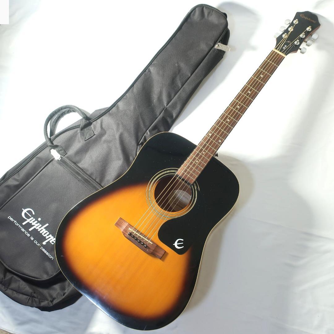 弦交換Epiphone DR-100/VS アコースティックギター 純正ケース付
