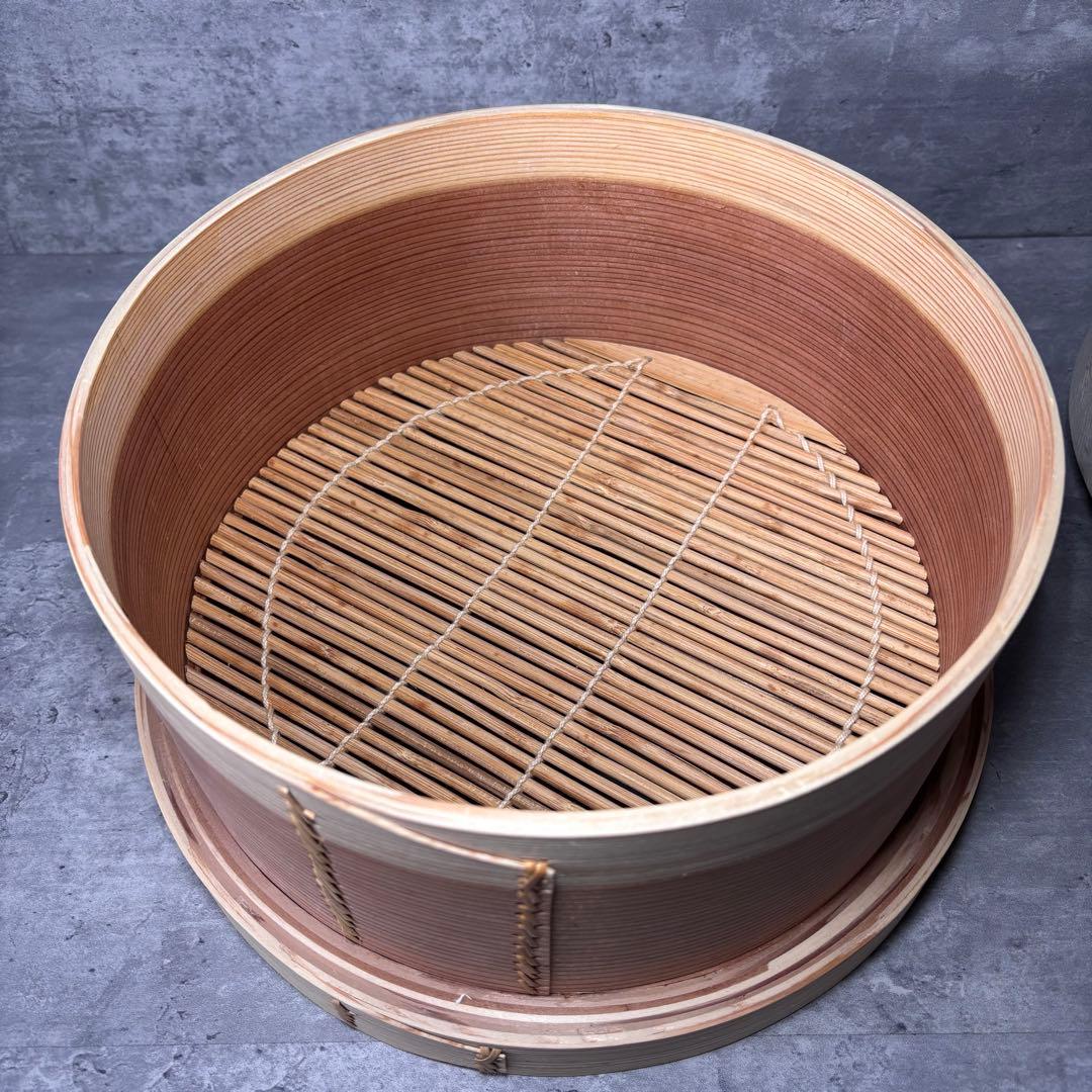 【未使用品】和セイロ　和蒸籠　せいろ　蒸篭 蒸籠 蒸し器 木製　26㎝