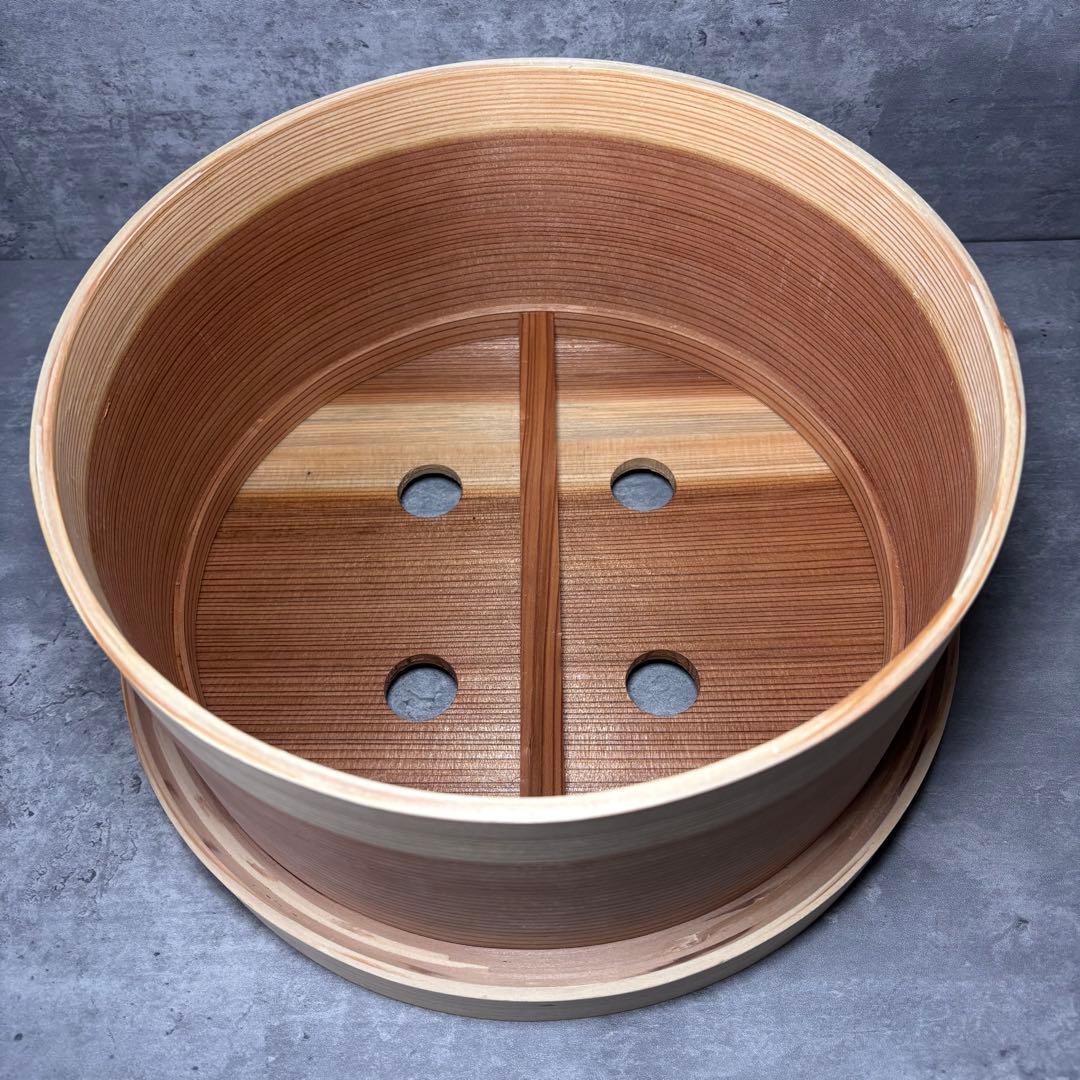 【未使用品】和セイロ　和蒸籠　せいろ　蒸篭 蒸籠 蒸し器 木製　26㎝