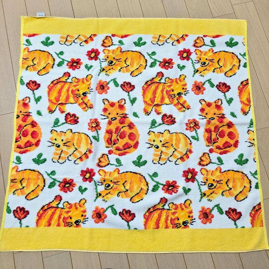 FEILER 猫と花のブランケット