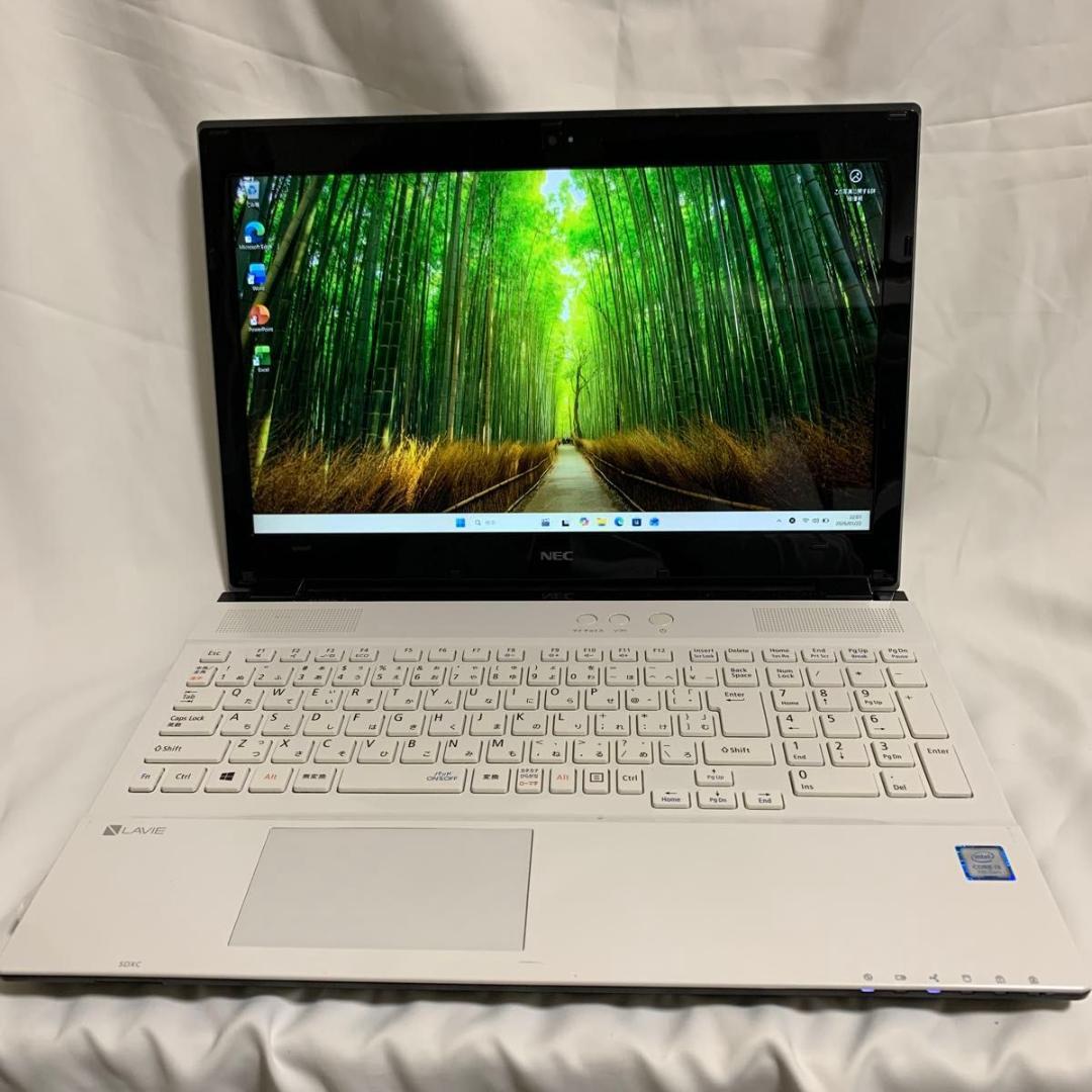 N018 【美品】NEC 15.6型/i3第7世代/8GB/SSD256GB