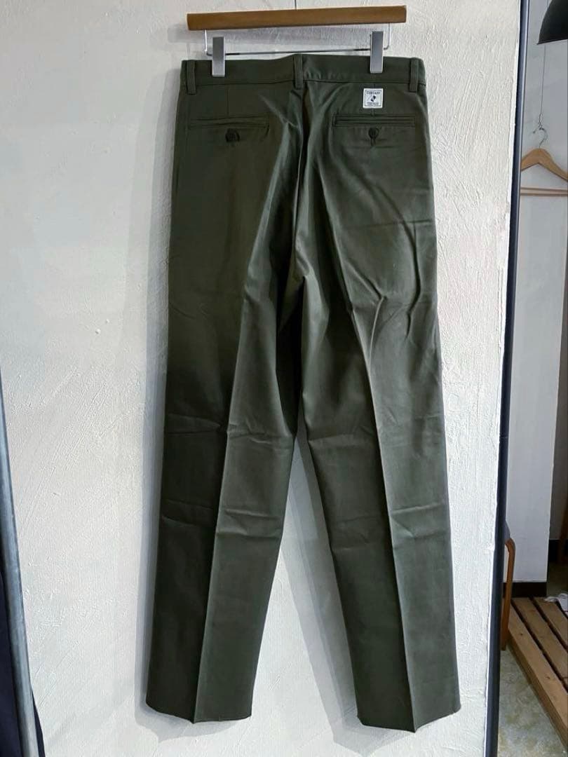 USA製 THREADS&THINGS タックチノ チノパン オリーブ 30