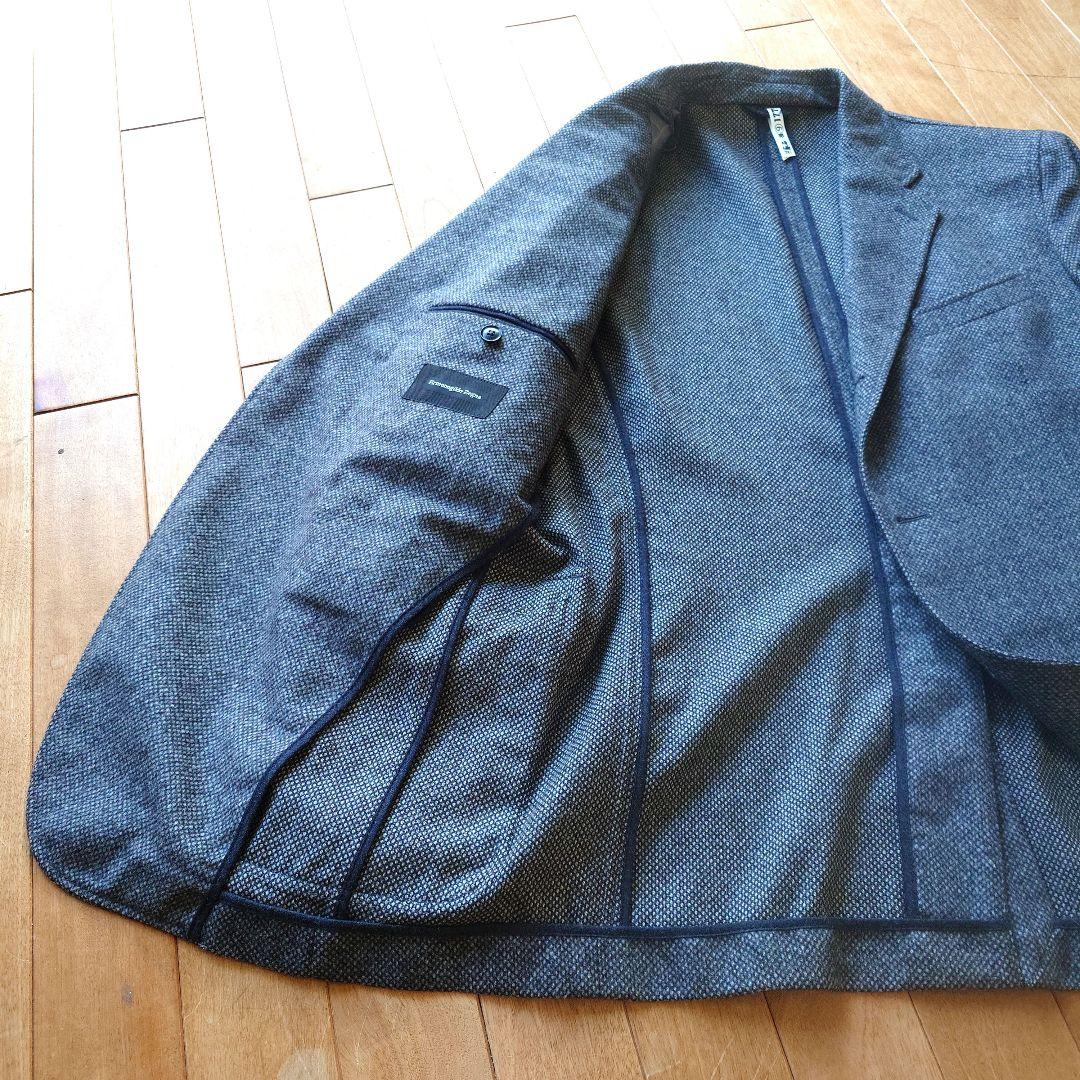 Ermenegildo Zegna　52　グレー系 テーラードジャケット 肘あて