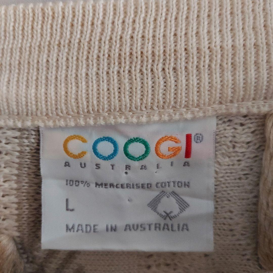 【COOGI】クージー オーストラリア製 3Dニット 好配色 L