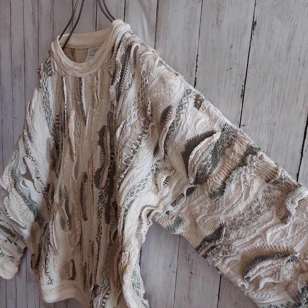 【COOGI】クージー オーストラリア製 3Dニット 好配色 L