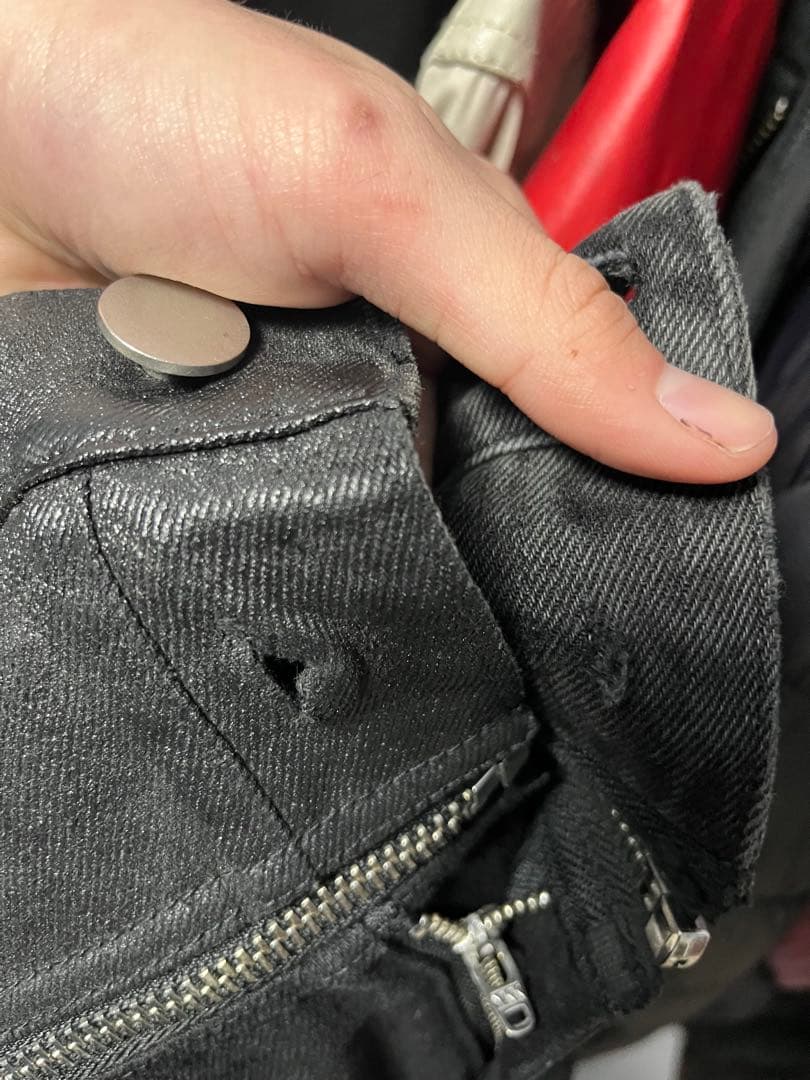 GOAR zipperブラックデニム M