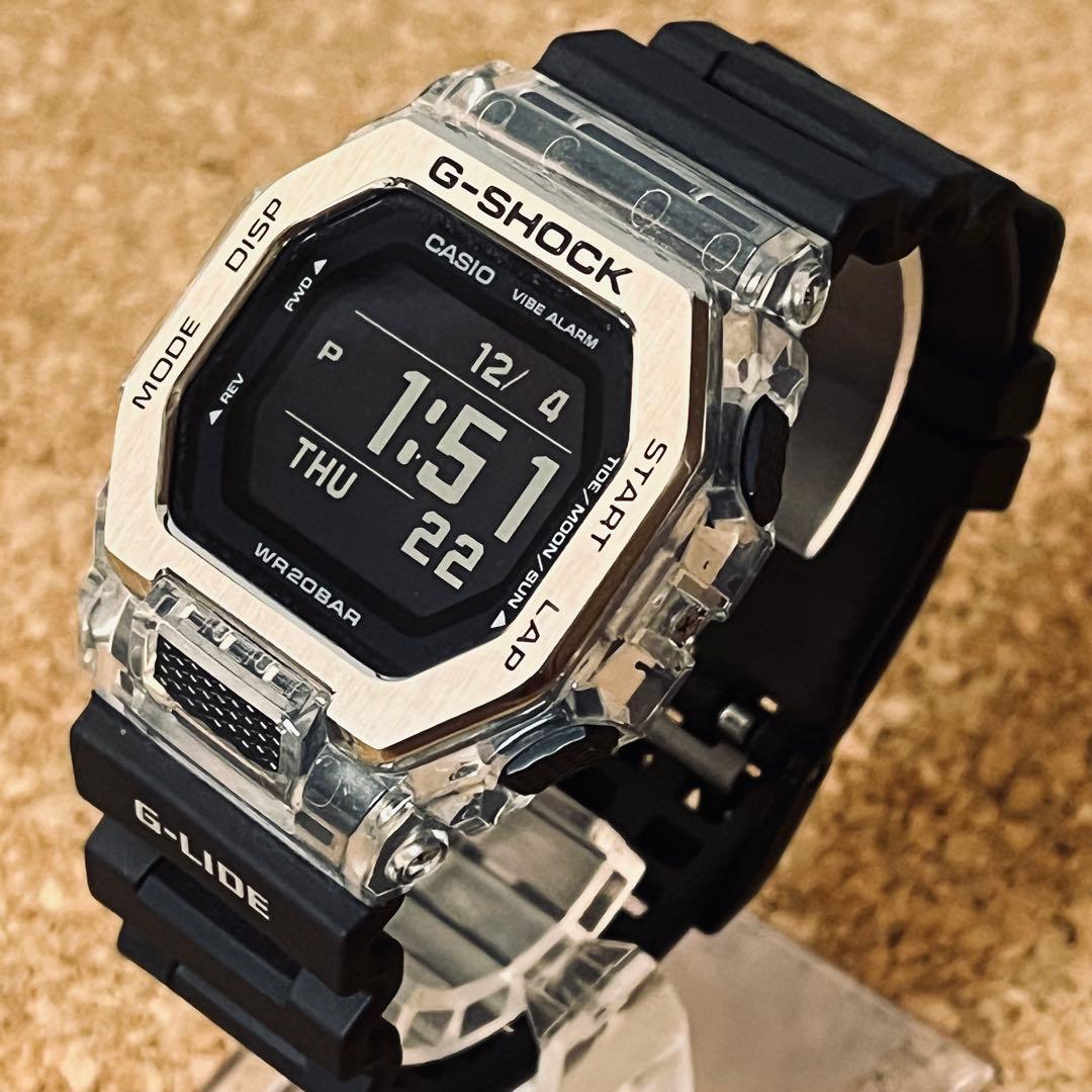 カシオGーLIDE/GBXー100Sー1JF 国内正規品/メンズブラック／クリア