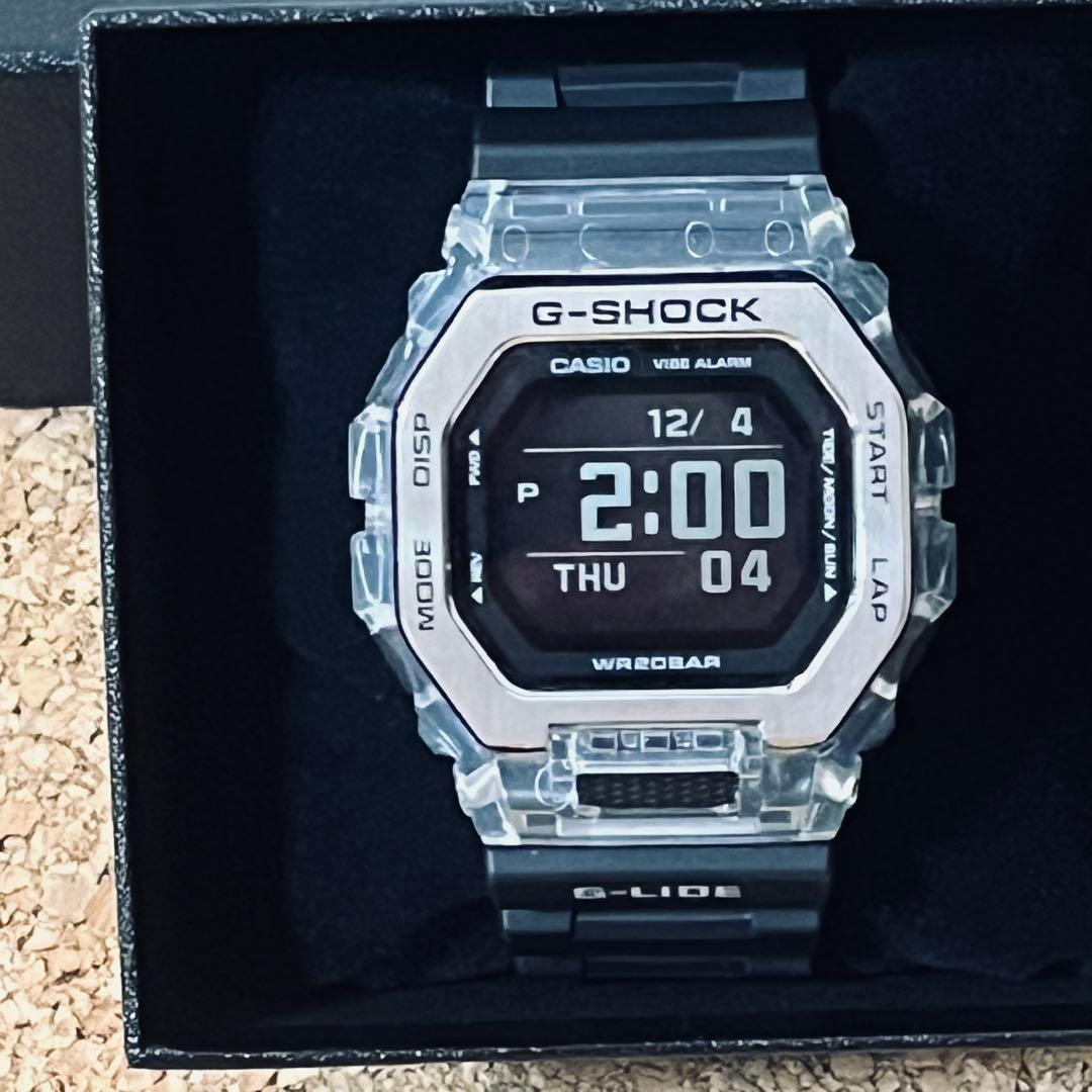 カシオGーLIDE/GBXー100Sー1JF 国内正規品/メンズブラック／クリア