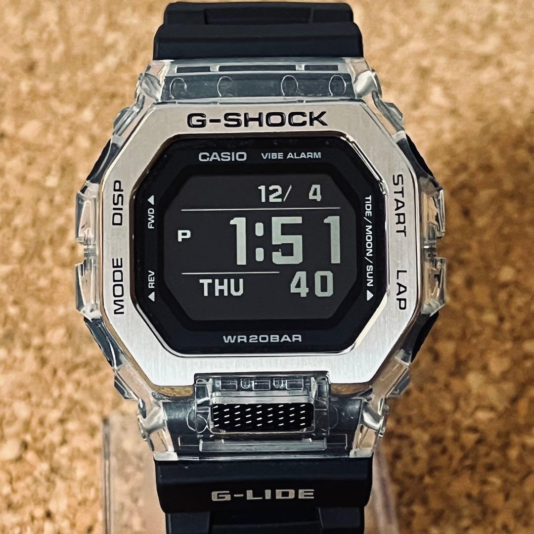 カシオGーLIDE/GBXー100Sー1JF 国内正規品/メンズブラック／クリア