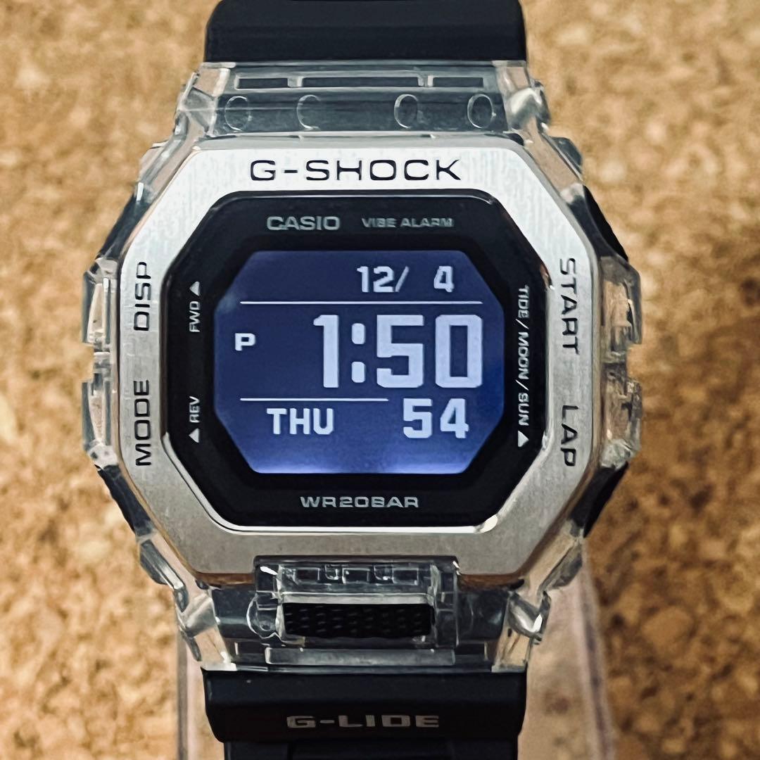 カシオGーLIDE/GBXー100Sー1JF 国内正規品/メンズブラック／クリア