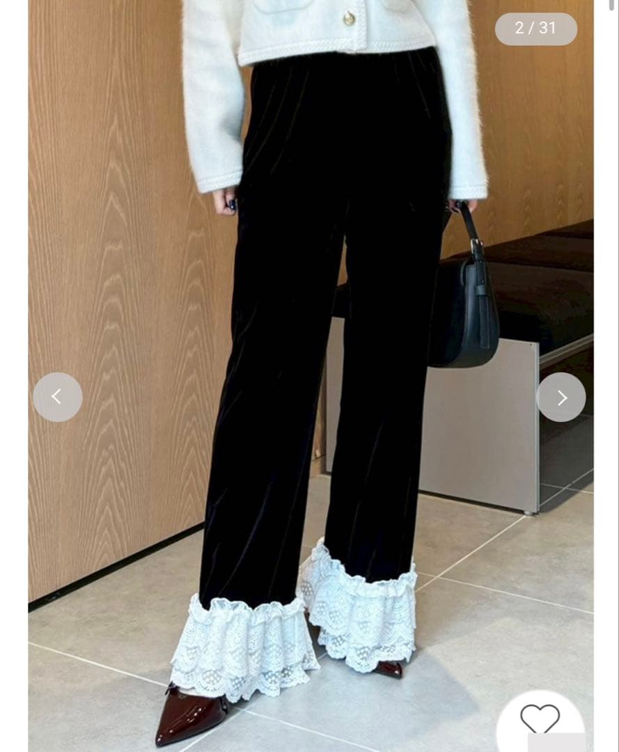 リリーブラウン　バリエーションフリルパンツ サイズ0