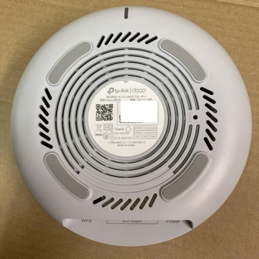 Deco BE25 BE3600デュアルバンドメッシュWi-Fi 7 1パック