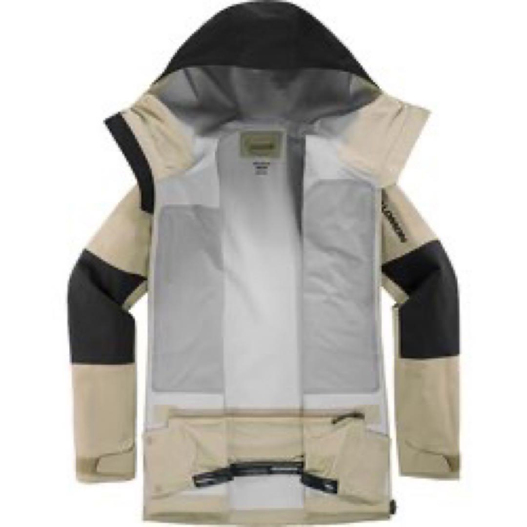 週末SALE！salomonサロモン★スノーウェアレディースL 黒×ベージュ