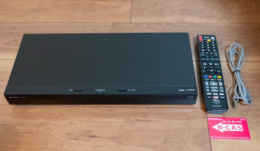 2023製 SHARP AQUOSブルーレイレコーダー 2B-C20EW1