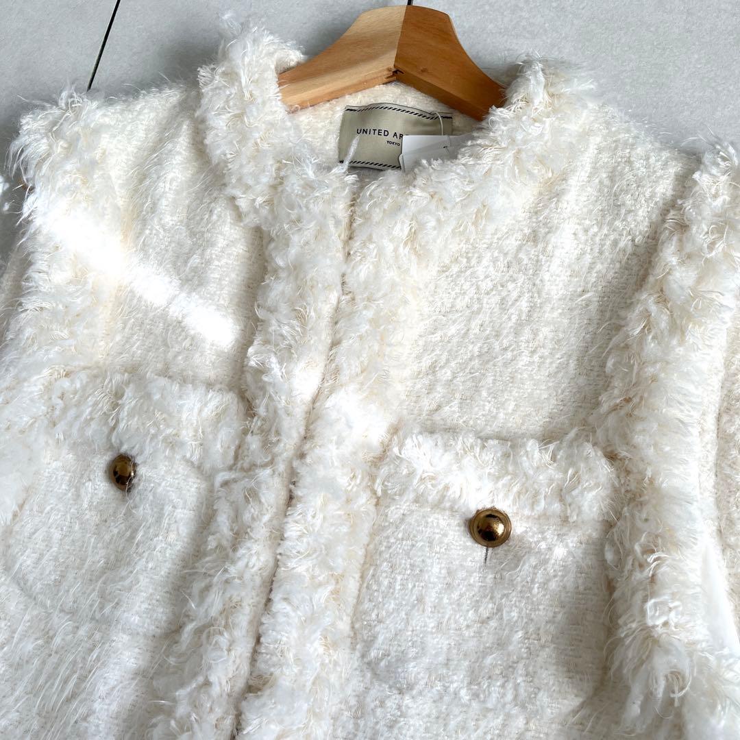 【未使用タグ付き】UNITED ARROWS シャギーツイードベスト