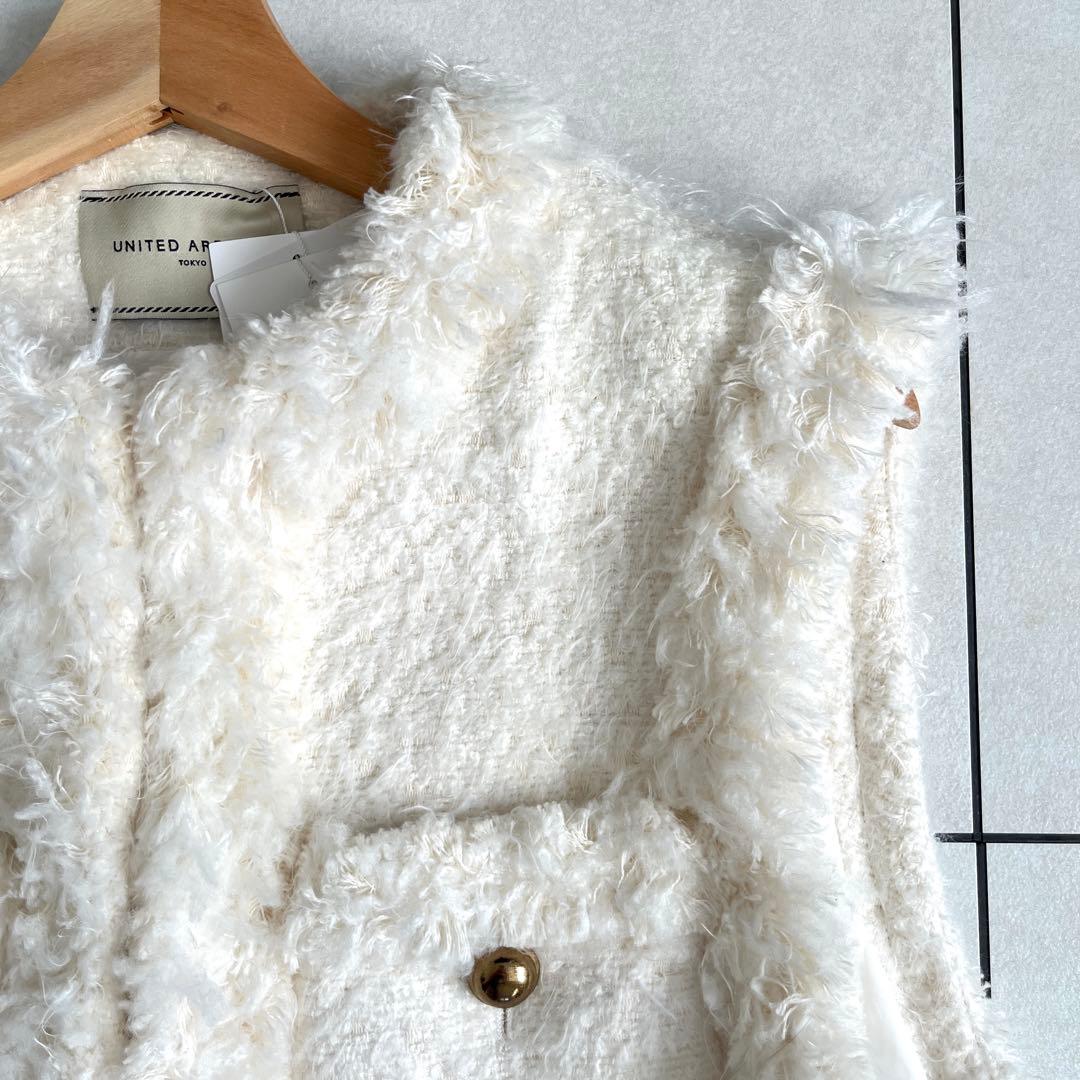 【未使用タグ付き】UNITED ARROWS シャギーツイードベスト