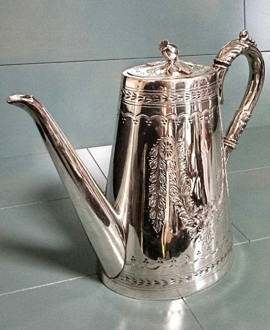 英国アンティーク　シルバーポット