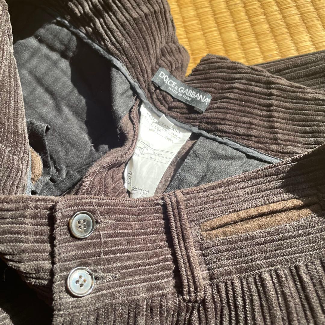 DOLCE &GABBANA archive ワイド　コーデュロイパンツ