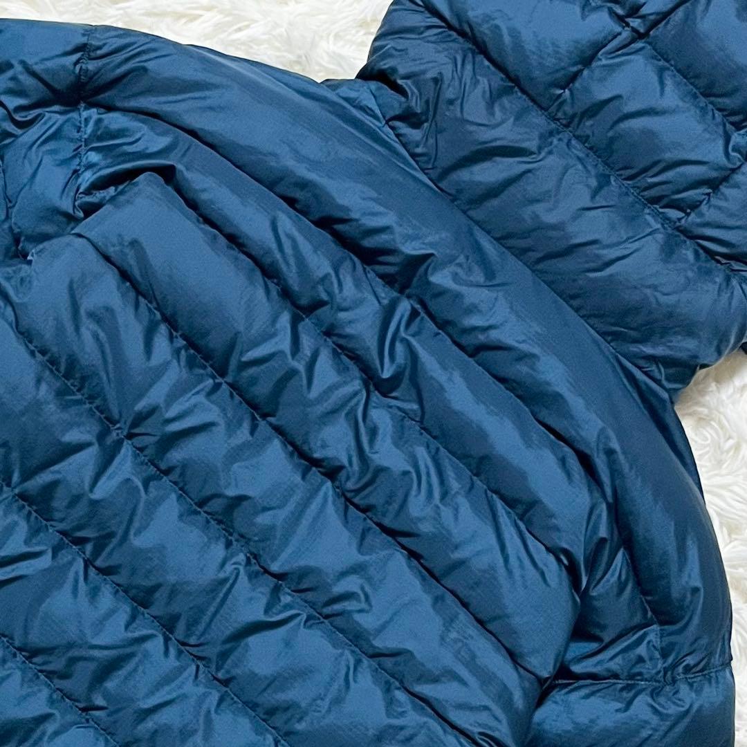 モンベル コロラドパーカ リバーシブルダウン メンズS ブラック×ブルー