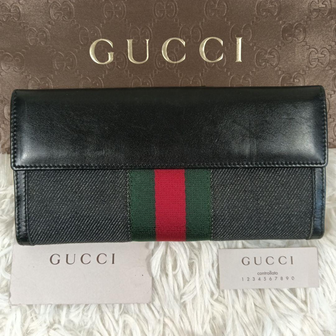 ゆづあず【GUCCI】グッチ　長財布　財布　シェリーライン　✨超美品✨