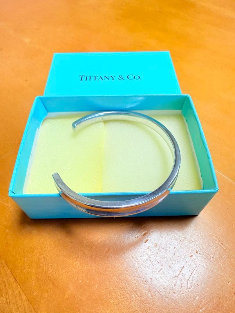 箱付き　ティファニー カフ バングル ナロー 1837 ブレスレット