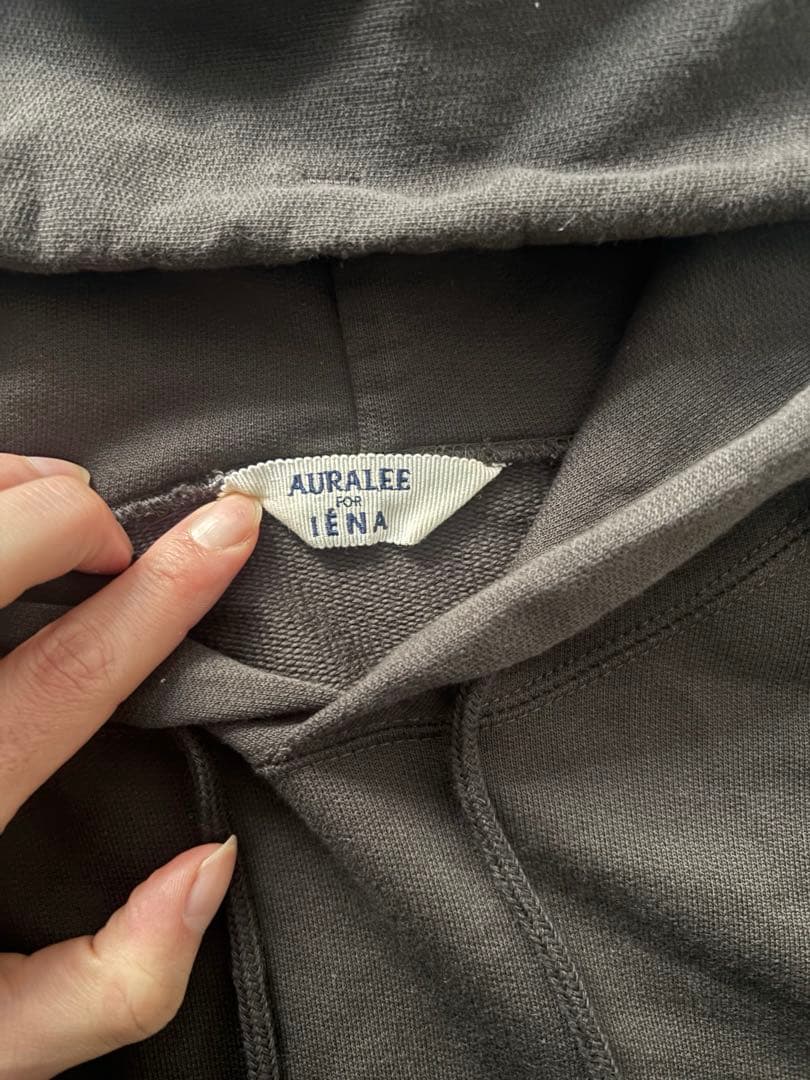 AURALEE IENA別注プルオーバー パーカー ダークグレー 1size