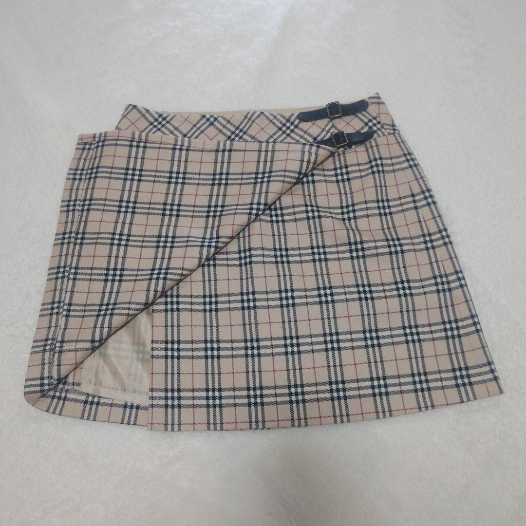 バーバリーブルーレーベル ラップスカート ミニスカート ノバチェック y2k